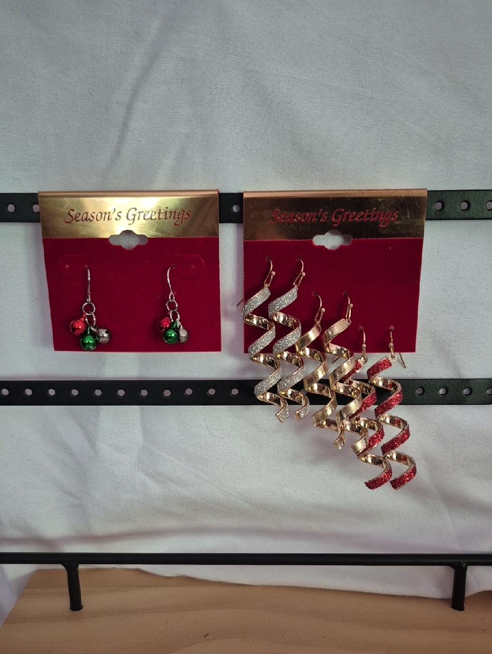 Red & Green Holiday Earrings Set